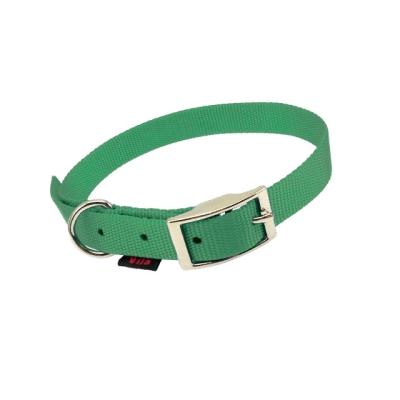 China Pet Sustainable Commodity Single Color Dog Collar With Die Molded Buckle for sale