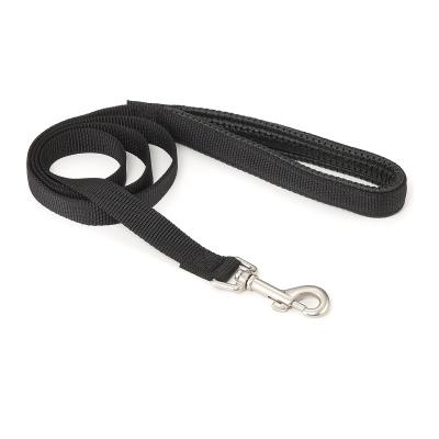 China Durable Soft Pet Product Single Color Durable Nylon Handle Dog Leash With Neoprene for sale