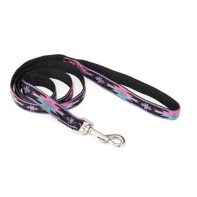 China Pet Viable High Quality Durable Jacquard Round Rope Nylon Leash For Dog for sale