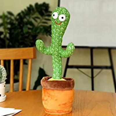 China 3 Songs and Plush Cactus Hot Selling Dance Portable Twisting Music Singer and Dancing Toy for sale