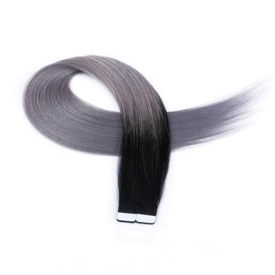 China Belle Human Hair 100% Silky Straight European Virgin Wholesale ombre color tape hair extension good quality for sale