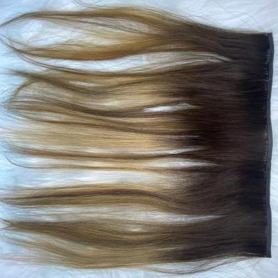 China Belle Hair Virgin Hair Bundle 613 Blonde Silky Straight Piano Color Invisible Flat Weft Balayage Hair Extensions Color for sale