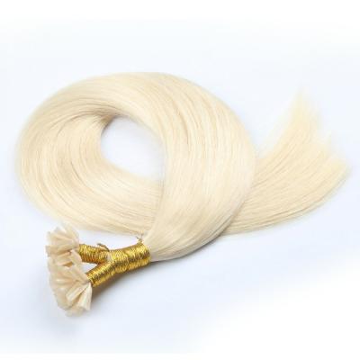 China Belle Hair 60# Silky Straight Russian Cuticle Keratin U-tip Hair Extensions Remy Aligned Hair Wholesale for sale