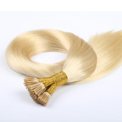 China Belle Hair European Virgin Human Silky Straight Double I-tip Pulled Hair Extension for sale