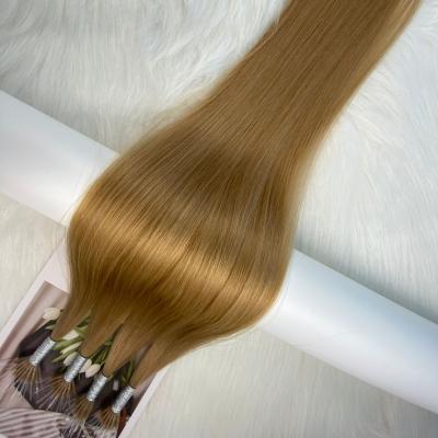 China Belle Hair Wholesale Silky Straight Invisible Nano Ring Hair European Double Drawn Hair Extension for sale