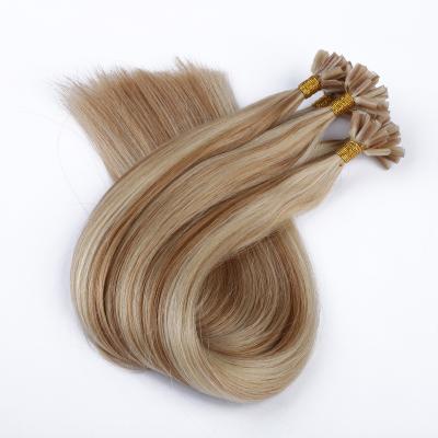 China Belle Hair Silky Straight Highlight Cuticle Aligned Virgin Hair U Tip Hair Extension Vendors for sale