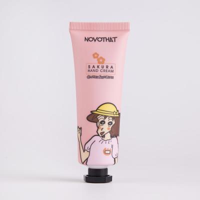 China Cosméticos Mini Capuz preto de parafuso 40ml Rosa fosco Sakula Creme de mão Tubos de alumínio à venda