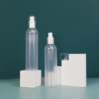 China 250 ml Matte Cosmetic ACP Clear Plastic Mist Spray Flasje PET Te koop