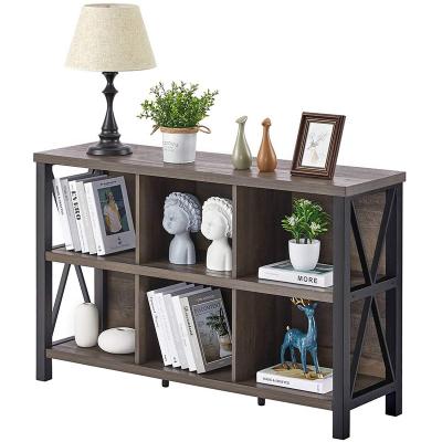 China Custom Modern Design Adjustable Solid Wood Home Display Bookcase Shelf (Size) for sale