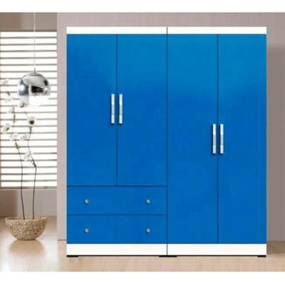 China (size) adjustable high quality simple wooden bedroom furniture particle board wardrobe for sale