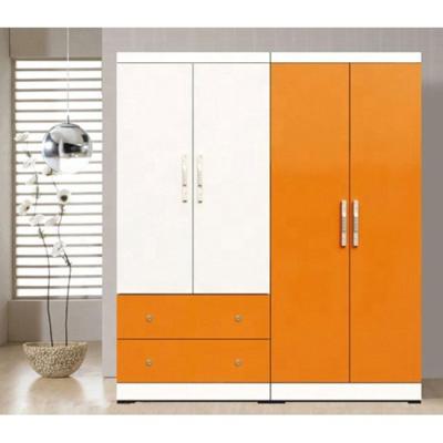 China Factory Price Adjustable Modern Melamine MDF Closet Furniture Bedroom Wardrobe (Size) for sale