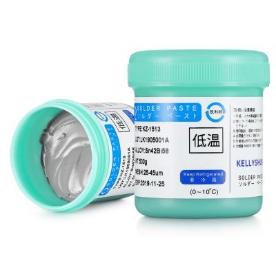 China 138 Point 138 Environmental Protection SMT LED Chip Centigrade Lead Free Porcelain LED Low Melting Kellyshun KZ-1513 Solder Paste for sale