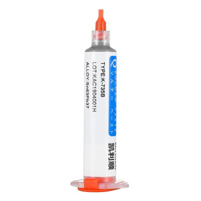 China Kellyshun Syringe Solder Paste Medium Temperature Solder Paste For IC PCB Sn63Pb37 for sale