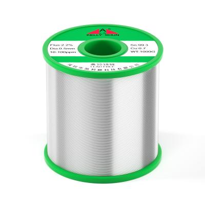 China High Purity Environmental Friendly Lead Free Wire Cu Sn Kellyshun Solder Soft Round 1000g Solder Supplies for sale