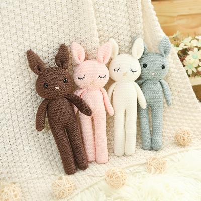 China Wholesales 100% Handmade Baby Crochet Funny Sheep Amigurumi Bunny Toys for sale