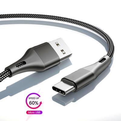 China Fast Speed ​​Charging Nylon Braided Fast Charging Type C 3.0 Usb C Cable For Huawei Samsung Data Cable Charging Micro Usb Cable for sale