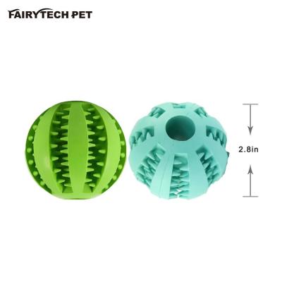 China Sustainable Pet Chew Ball Treat Dispensing Toy Set Pet Dog Puppy Cat Toy Training Dental for sale