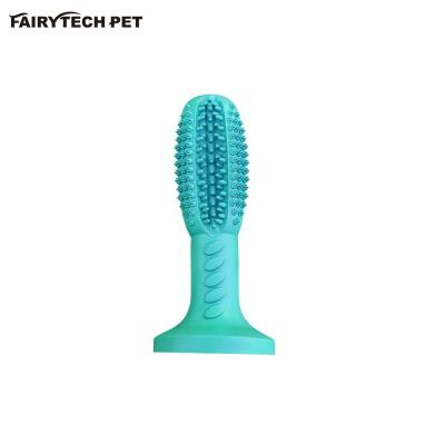 China New Viable Dog Stick Dog Rubber Toothbrush Toy Multifunction Molar Chew Toy Dog Suction Cup Dog Toy for sale