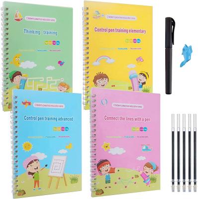 China Magic Gift Reusable Notebook for Kids-Practical Notebook for Age 3-5 Simple Calligraphy Hand Lettering-Reusable Lettering Practice for sale