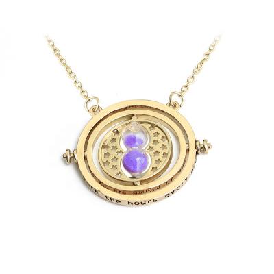 China Hot Selling Creative Casual/Sporty Pendant Time Converter Hourglass Necklace Europe and the United States Style Charm Necklace for sale