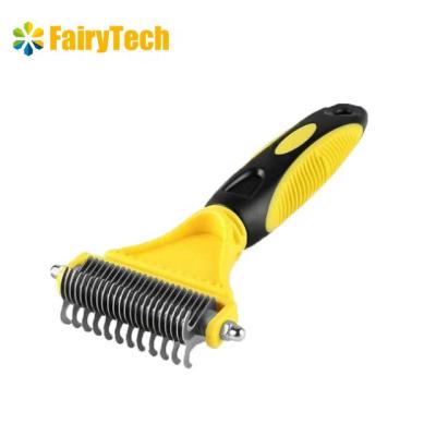 China Dogs Factory Dog Dematting Comb Grooming Shedding Tool Pet Hair Remover for sale