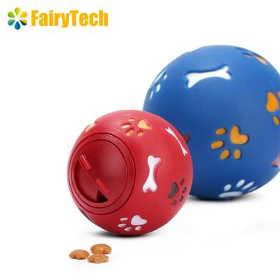 China eBay Viable Hot Chew Ball Treat Rubber Food Dispensing Dog Cat Training Dental Toy for sale