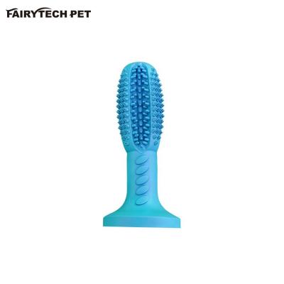 China New Drop Dog Toothbrush Rubber Dog Stick Dog Stocked Buying Suction Cup Toy and Chew Dog Molar Toys for sale