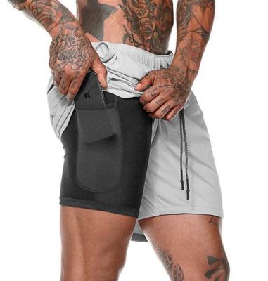 China QUICK DRY Men's Elastic Waist Fitness Exercise Bike Yoga Gym Sport Running Shorts With Multifunctional Pockets for sale