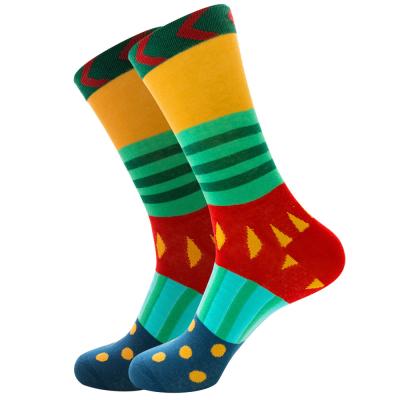 China Wholesale Custom Breathable No Min Order Sublimated Printing Mens Socks With Logo for sale