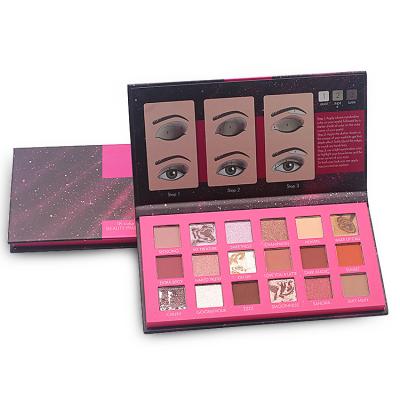 China Private Label 18 Colors Eyeshadow Makeup Palette Waterproof High Pigmented Matte Shimmer Glitter Eyeshadow Palette for sale