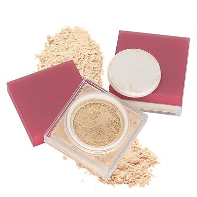 China Wholesale Private Label Sunscreen Brightening Powder Loose Setting Face Dust Makeup Finishing Powder For Light Medium And Tan Skin Tones for sale