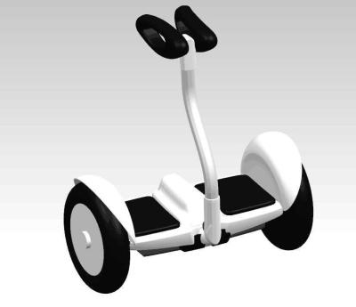 China Super E Balance Scooter Mini 19 Inch Size Black And White With Arm for sale