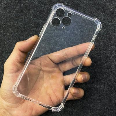 China Custom Anti-drop Soft Transparent Clear Tpu Cell Phone Shockproof Case For Iphone 11 pro 12 13 max cell phone case for sale