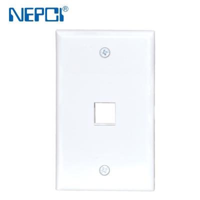 China ABS NEPCI Module Faceplate Panel XJY-NE-52-1 Trapezoidal Wall Plate for sale