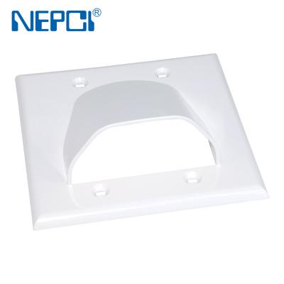 China ABS NEPCI Module Faceplate Panel XJY-US-99 Trapezoidal Wall Plate for sale