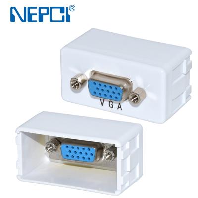 China Chinese Network Wiring System Supplier 23x45 Network VGA Module Female To Female Connector for sale