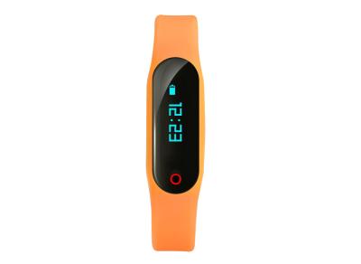 China Contador elegante del podómetro de la pulsera de los deportes de la salud de los muchachos del perseguidor en naranja en venta