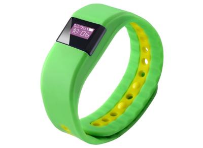 China Batería elegante verde de la pulsera 50-60MA de la actividad de los deportes de Bluetooth del silicón en venta