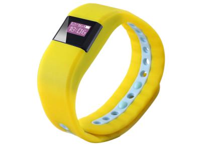 China Pulsera inteligente de los deportes de los deportes de la atmósfera del amarillo 3 de la pulsera elegante resistente de la aptitud en venta