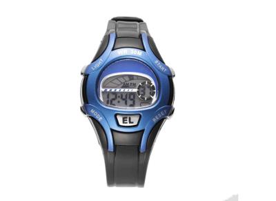 China Gift Unisex PU Leisure Sport Electronic Wrist Watches , Digital Stop Watch for sale