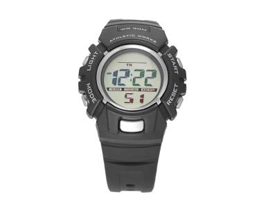 China PU Plastic Band Male Multifunction LCD Digital Watches With 3 Atm Waterproof for sale