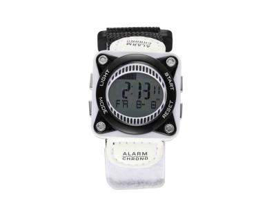 China Rectangular Sport Wrist Watches For Teenager / Kid With White Fabric Band for sale