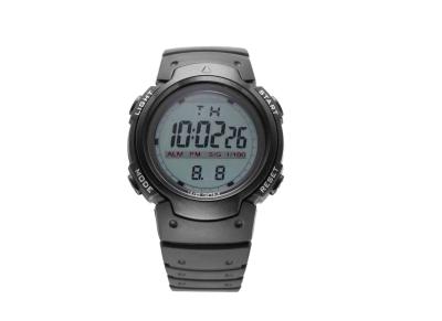 China La PU encajona el reloj antichoque del deporte de la prenda impermeable del LCD del negro/el reloj para hombre en venta