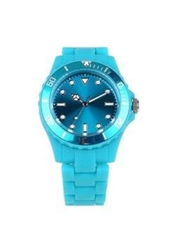 China Chronograph Multifunction Digital Plastic Quartz Watches For Teenages Bright Blue for sale