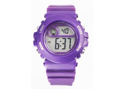 China Reloj de Digitaces violeta del silicón de la batería de litio para el reloj adolescente, análogo-digital en venta