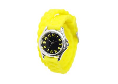 China Yellow Silicone Digital Watch 30M Waterproof , Bracelet Wrist Watch For Women for sale