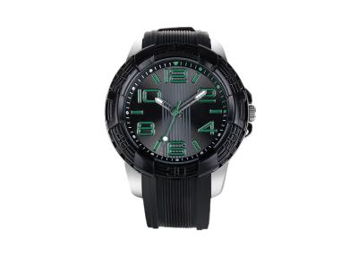 China customized Green Dial Color Quartz Glass Face Watch , Mens Digital Wrist Watches for sale