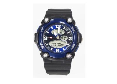 China Dual Display 30 M Waterproof Children ' s LCD Digital Watch , Customized PC Watch for sale