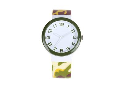 China 3 ATM PU Band Teenage Plastic Quartz Watch , Stainless Steel Back Case for sale