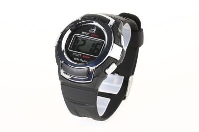 China 3 ATM Waterproof EL Backlight Chronograph Analog Digital Sport Watch With Alarm for sale